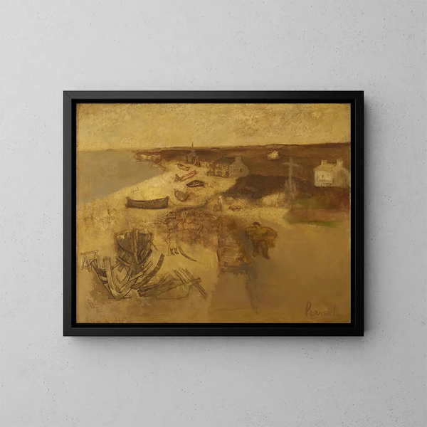 Paisaje breton - Constant Permeke — cuadro enmarcado en la pared