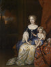 Joven mujer con niño - Constantijn Netscher — vista de la obra