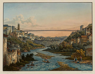 Constantin Guise - Vue de Fribourg et du Pont de fil en fer.webp