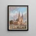 Vista de la catedral de Basilea - Constantin Guise — cuadro enmarcado en la pared