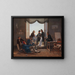 A group of Danish artists in Rome - Constantin Hansen — framed artwork on a wall
