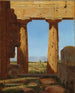 Columnas del templo de Neptuno en Paestum - Constantin Hansen — vista de la obra