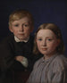 Jens Simmelkr Asmussen y Katrine Asmussen niños - Constantin Hansen — vista de la obra