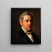 Retrato del escudero Alfred Hage 1803-1872 - Constantin Hansen — cuadro enmarcado en la pared