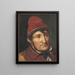 Retrato de Jean Holm Lem en Bombebssen - Constantin Hansen — cuadro enmarcado en la pared