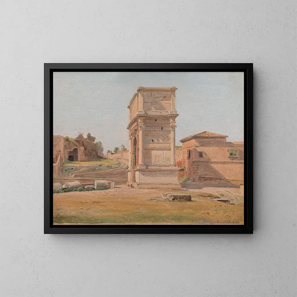 L'arc de Titus à Rome - Constantin Hansen — cuadro enmarcado en la pared