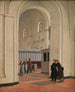 L. Interior de la iglesia de St. Bendts en Ringsted - Constantin Hansen — vista de la obra