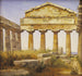 El templo de Atenea en Paestum - Constantin Hansen — vista de la obra