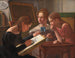 Three Young Girls, the Artist Sisters Alvilde, Ida, and Henriette - Constantin Hansen — artwork view