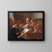 Three Young Girls, the Artist Sisters Alvilde, Ida, and Henriette - Constantin Hansen — framed artwork on a wall