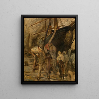 Constantin Meunier - Unloading a Sailing Ship.webp