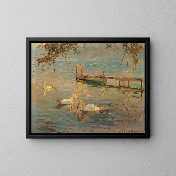Paisaje - Constantin Westchiloff — cuadro enmarcado en la pared