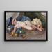 Cleopatra Painting - Continental School — framed artwork on a wall