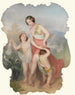 Niña con dos niños bailando - Escuela Continental — vista de la obra