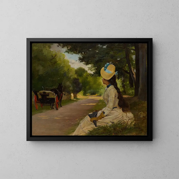 Hitchhiking - Ecole Continentale — framed artwork on a wall