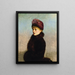 Portrait of a Lady - Continental School — framed artwork on a wall