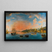 View of the Bosphorus - Continental School — framed artwork on a wall