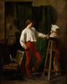 Joven escultor en su taller - Escuela Continental — vista de la obra