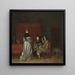 Conversation galante connue sous le nom de L'Amonition paternelle - Gérard ter Borch — framed artwork on a wall
