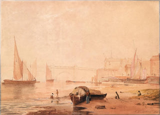 Copley Fielding - Westminster Bridge London rebuilt 1862.webp