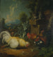 Gallos y gatos - Jacob Samuel Beck — vista de la obra