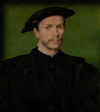 Corneille de Lyon - Portrait of a Bearded Man in Black.webp