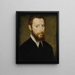 Retrato de un hombre con cuello puntiagudo - Corneille de Lyon — cuadro enmarcado en la pared
