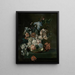 Naturaleza muerta con flores - Cornelia van der Mijn — cuadro enmarcado en la pared