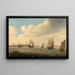 Veleros en el puerto de Róterdam - Cornelis Bol — cuadro enmarcado en la pared