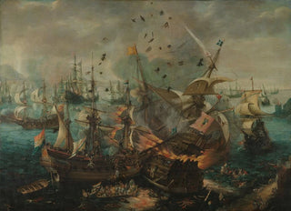 Cornelis Claesz van Wieringen - Battle of Gibraltar in 1607.webp