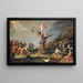La Fortuna distribuyendo sus dádivas - Cornelis de Baellieur — cuadro enmarcado en la pared