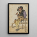 Paysanne fumant - Cornelis Dusart — cuadro enmarcado en la pared