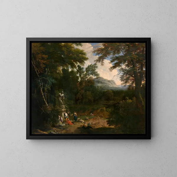 Paisaje - Cornelis Huysmans — cuadro enmarcado en la pared