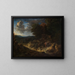 Forest edge with shepherds - Cornelis Huysmans — framed artwork on a wall