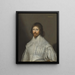 Retrato de un caballero tradicionalmente identificado como John Digby, 1er conde de Bristol - Cornelis Jonson van Ceulen — cuadro enmarcado en la pared