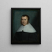 Retrato de una dama mayor - Cornelis Jonson van Ceulen — cuadro enmarcado en la pared