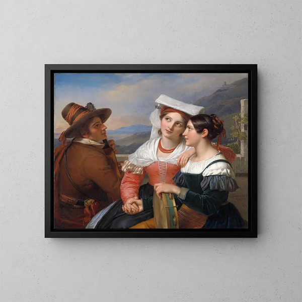D'un même cœur - Cornelis Kruseman — cuadro enmarcado en la pared