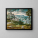 Paisaje con san Jerónimo - Cornelis Massijs — cuadro enmarcado en la pared