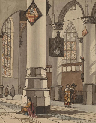 Cornelis Ploos van Amstel - Church Interior.webp