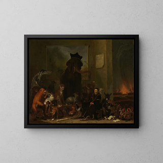 Cornelis Saftleven - Satire on the trial of Johan van Oldenbarneveldt.webp
