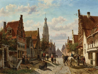 Cornelis Springer - De Vijzelstraat te Enkhuizen.webp