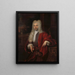 Portrait of a Man - Cornelis Troost — framed artwork on a wall