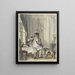 Man at table with a glass of wine and a bone - Cornelis Troost — framed artwork on a wall