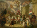 Allégorie de la procession triomphale du prince d'Orange, le futur roi Willem II, en héros de Waterloo 1815 - Cornelis Van Cuylenburgh II — artwork view