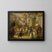Allégorie de la procession triomphale du prince d'Orange, le futur roi Willem II, en héros de Waterloo 1815 - Cornelis Van Cuylenburgh II — framed artwork on a wall