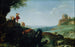 Landscape Painting with the Flight into Egypt - Cornelis van Poelenburch — artwork view