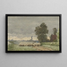 Paisaje con rebaño de ovejas - Cornelis Willem Hoevenaar II — cuadro enmarcado en la pared