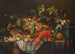 naturaleza muerta de frutas variadas en una cesta, un roemer y manzanas sobre un joyero azul - Cornelis de Bryer — vista de la obra