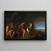 La conversión de Paul - Cornelis van Poelenburg — cuadro enmarcado en la pared