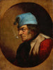 a Settler with a Blue Tuque and Pipe - Cornelius David Krieghoff — artwork view